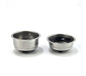 Amigable desmontable de acero inoxidable filtro de café cesta colador máquina de café accesorios oficina Negro Plata