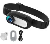 Mascotas y deportes mini-cámaras-VCR en collares para perros y gatos, cámaras corporales al aire libre, necesidad de comprar un memor Blanco