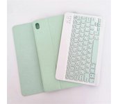 Para Lenovo Pad Tab P11 11 pulgadas TB-J606F LX110 Color sólido desmontable Tecla cuadrada Bluetooth Teclado Cuero Tablet Case con soporte (rosa) V...