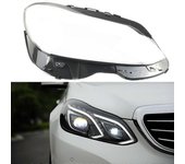 Cubierta de faro de vidrio de la carcasa de la lámpara de la pantalla del faro delantero del faro delantero para Mercedes-Benz W212 E200L E260L E28...