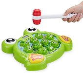Baicccf Interactive Whack A Frog TG702 - Regalo divertido para niños y niñas de 3 años 4 5 6 7 8, Aprendizaje, activo, desarrollo temprano STEM Jug...