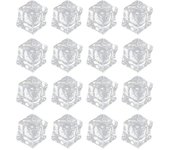 200pcs cubitos de hielo falsos cubitos de hielo acrílico transparente accesorios de fotografía de hielo falso reutilizables