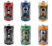 Mini Coca-Cola puede Velocidad del coche RC Radio Control remoto Micro Racing Car Niños Juguetes Regalos Azul