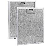 2PCS Campana extractora Filtro Campana extractora Extractor de cocina Ventilación Aspirador de aluminio Como se muestra