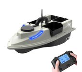 GPS RC Bait Boat 500M Wireless Remote Control Fishing Bait Boat Barco de pesca feeder Ship con 4 contenedores de cebo 2KG Load Blanco 0.52A