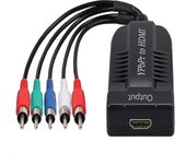 2025 Nuevo componente a HDMI Soporte de convertidor 1080P macho YPBPR a HDMI Adaptador R / L a HDMI 5RCA a HDMI