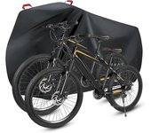 Ersam Cubierta impermeable para bicicletas Cubierta protectora para bicicletas al aire libre Se adapta a 1 o 2 bicicletas Cubierta de lluvia para b...