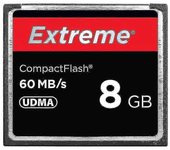 Nueva tarjeta Extreme Compact Flash de 8 GB, velocidad de lectura de 400x, hasta 60 Mb/s (100% de capacidad real)