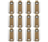 Bolsas de vacío de repuesto de 12 piezas para S7 S7 + S7 MaxV S7 MaxV Plus S7 MaxV Ultra T7S T7S Plus, Robótica D Blanco