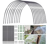 aros de jardín para redes, marco de invernadero de aros de jardín, marco de invernadero aros de jardín, kit de casa de aro de invernadero de bricol...