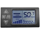 24V / 36V / 48V S861 Lcd Ebike Display Dashboard para el panel de control del controlador Bldc de bicicleta eléctrica (6pin) Negro