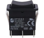 HY12-9-3 Pequeño Industrial On Off Safe Arc Single Pole Rocker Switch Botón Pulsador 1PC