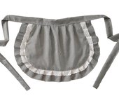Retro Aprons Waist Apron Waist Apron For Girls  Tight Costume  White Cotton  Half Apron  Party Hot