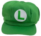 Super Mario Bros Luigi Sombrero Letra Impreso Cosplay Disfraz Gorra de repartidor de periódicos Gorras de béisbol para adulto Waluigi Wario Odyssey...