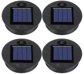 4 piezas de repuesto de la luz solar tops de la luz de la linterna colgante al aire libre piezas de la luz solar redonda solar l yu
