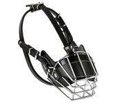 Bozal de alambre de canasta para perros estilo jaula de acero