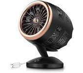 350w Espacio USB Powered Heater Fan Portable Fan Fast Heating Thermostat Home-mxbc