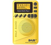 Radio digital DAB de bolsillo Radio digital Mini DAB + con reproductor de MP3 Radio FM Pantalla LCD