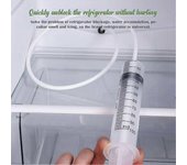 Refrigerador Refrigerador Drenaje Agujero Clog Remover Set Limpieza también + Kit