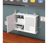 Estante de almacenamiento de pared sin agujeros Estante de decodificador de TV Estante de pared Dormitorio montado en la pared Sala de estar Enruta...