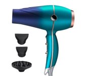 Secador de pelo de salón de cerámica profesional de alta potencia con difusor y concentrador secador de pelo iónico negativo Verde