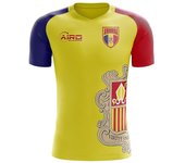 Airo Sportswear 2025-2026 Camiseta de fútbol Andorra Home Concept (Niños) Amarillo LB 30-32 inch Chest (75/81cm)