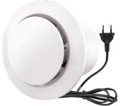 Extractor de aire de 100mm 130m / h 20w, con válvula de retención Ventilador de escape de alto flujo de aire, eficiencia energética, para baño, coc...