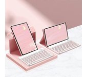 Estuche de PU con teclado para Xiaomi Redmi Pad SE de 11 pulgadas Rosa