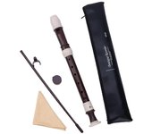 Flauta dulce soprano Agujero 8 agujeros C Key Descant Flauta flauta aguda estilo británico Marrón
