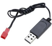 Cargador USB de batería de 3,7 V, enchufe hembra JST para helicóptero RC, cuadricóptero, juguetes, modelo de coche, cargador de camión, piezas de r...