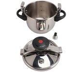 Mini olla a presión de acero inoxidable 3L 55KPA Olla de alta presión compatible con olla de inducción de gas