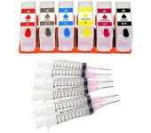 Cartucho de tinta recargable único de 6 colores 312xl 314xl con chip desechable para impresoras Epson Expression xp-15000 xp-15010 xp-15080 16645co...