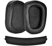 1 par de almohadillas de espuma para almohadillas de cuero para auriculares G933 G935 G633 / G 933 G 935 G 633 Negro