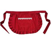 Retro Aprons Waist Apron Waist Apron For Girls  Tight Costume  White Cotton  Half Apron  Party Hot
