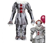 IT Movie Deluxe Pennywise Disfraz de Halloween Payaso Película Cosplay Accesorios IT Disfraces de Payaso Tamaño Adulto Suministros para la Fiesta d...
