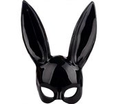 Máscara De Conejo, Máscara De Mascarada Negra, Máscara De Ojo De Conejo Con Orejas Para Disfraz De Fiesta De Halloween Cosplay Carnaval De Pascua n...
