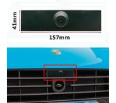 Heedy AHD 1080P Fisheye CCD Car Front View Parking Positive Logo Camera para Porsche Macan 2014 2015 2016 2017 2018 2019 2020 2014 to 2017