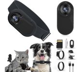 Collar de cámara para gatos, cámara inalámbrica para perros HD 1080p, cámara de acción deportiva, cámara de collar para gatos, cámara de grabación ...