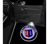 Loerss para la luz de los proyectores de puerta ALPINA Luz de insignia LED ALPINA Logo Light Fit M2 M5 E90 E60 E70 E46 E38 E36 E34 X5 X3 D5 XB7 White