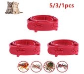 Collar ajustable para gatos antipulgas contra los mosquitos de pulgas de garrapata Eliminar Pet Dog Pet Protect 3pcs