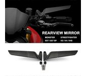 Para Ducati Monster 937 SP 2022 2022 2023 Motocicleta Streetfighter V4 S V4S V2 Espejo retrovisor ajustable 360