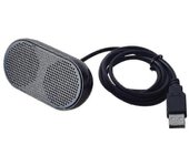 Altavoz USB mini altavoz de computadora altavoz multimedia estéreo alimentado para computadora portátil PC portátil (negro)