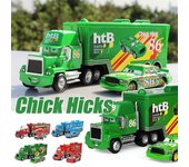 Cars 2 3 Serie de películas Car Toys Set, Mcqueen The King Chick Hicks Mack Truck Uncle Truck & Sports Car Toys For Kids Boys Pollito Hick