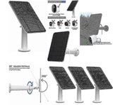 Carga del panel solar para Arlo Ultra / ultra 2 / pro 3 / pro 4 / pro 3 Floodlight / go 2 4w sin Gastos de Envío Blanco