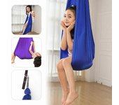 Nuevos modelosNiños Niño Colgado sensorial Columpio Silla Asiento Abrazo Hamaca Terapia Autismo TDAH HJC 150 X 280cm Black