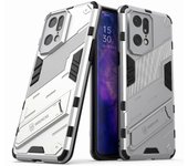 Para Oppo Find X5 Pro Kickstand Function Hard PC + Soft TPU Cubierta de la funda del teléfono celular Multicolor Style B
