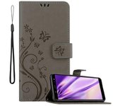 Funda protectora Samsung Galaxy A6 2018 - con estampado floral y ranura para tarjetas AZUL FLORAL