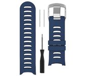 Pulsera para Garmin Forerunner 610 Silicone Smart Watch Band Anti-scratch Strap Azul oscuro