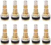 10 piezas TR618A Tractor Air Liquid Valve Thems, abrazadera sin cámara en el vástago de la válvula del neumático para ruedas agrícolas industriales...