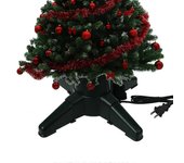 Árbol artificial de servicio pesado Base giratoria eléctrica Soporte de árbol de Navidad Universal 40cm